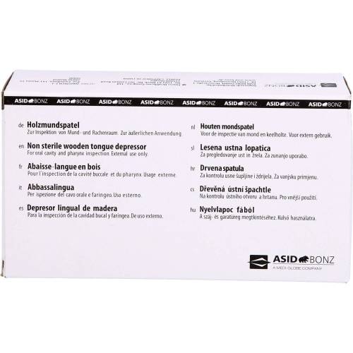 Holzmundspatel unsteril 100 St