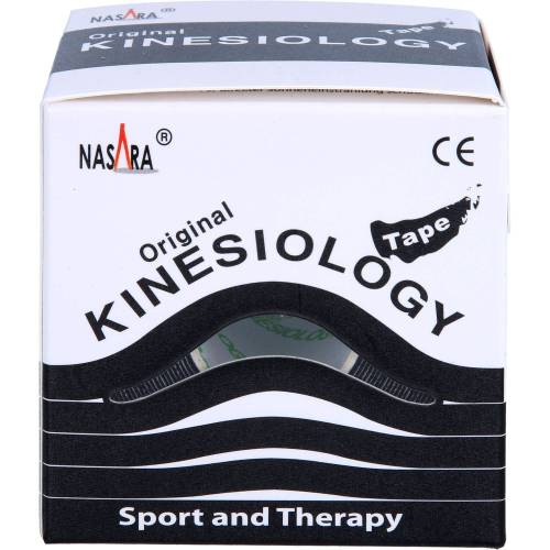 Nasara Kinesiologie Tape 5 cmx5 m schwarz 1 St