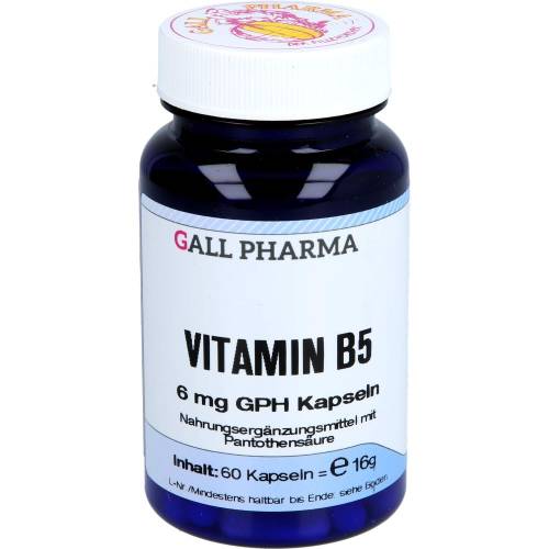 Vitamin B5 6 mg Gph Kapseln 60 St