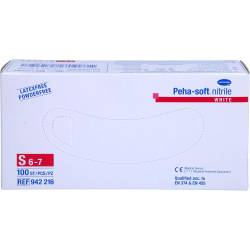 Peha-Soft nitrile white Unt.Hands.unsteril pf S 100 St