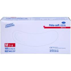 Peha-Soft nitrile white Unt.Hands.unsteril pf M 100 St
