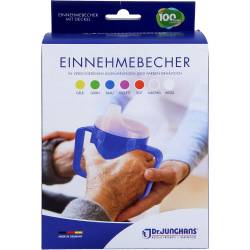 Einnehmebecher m.2 Griffen+2 Deckel 4+12mm rot 1 St