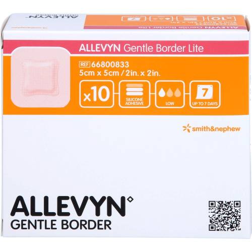 Allevyn Gentle Border Lite 5x5 cm Schaumverb. 10 St