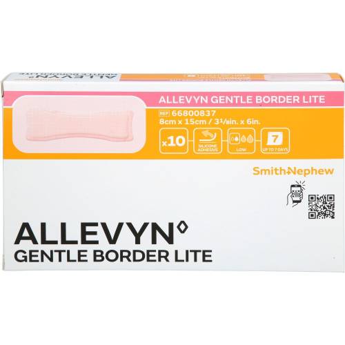 Allevyn Gentle Border Lite 8x15 cm Schaumverb. 10 St