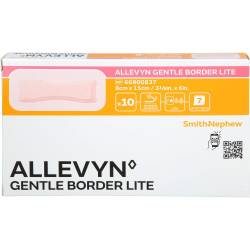 Allevyn Gentle Border Lite 8x15 cm Schaumverb. 10 St