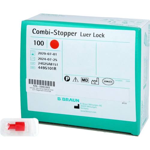 Kombi Stopper Verschlusskonen rot 100 St