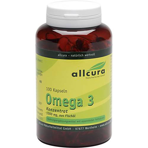 Omega-3 Konzentrat aus Fischöl 1000 mg Kapseln 100 St