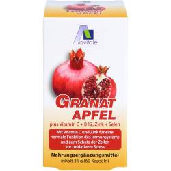 Granatapfel 500 mg plus Vit.C+B12+Zink+Selen Kaps. 60 St