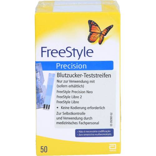 Freestyle Precision Blutzucker Teststr.o.Codierung 100 St