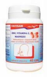 ZINC, VITAMINA C, MAGNEZIU 40cps - Favisan