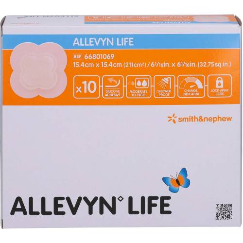 Allevyn Life 15,4x15,4 cm Silikonschaumverband 10 St