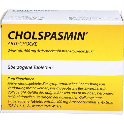 Cholspasmin Artischocke überzogene Tabletten 100 St