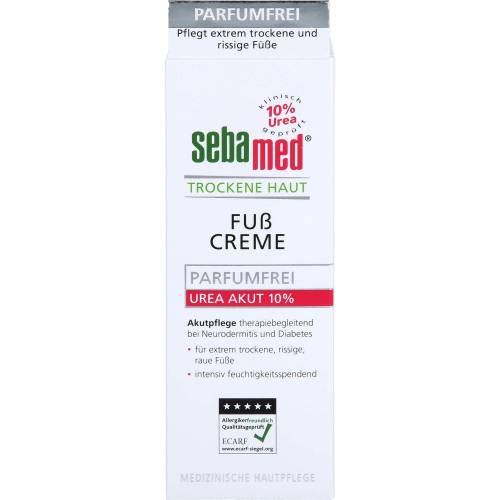 Sebamed Trockene Haut parfümfrei Fußcreme Urea10% 100 ml