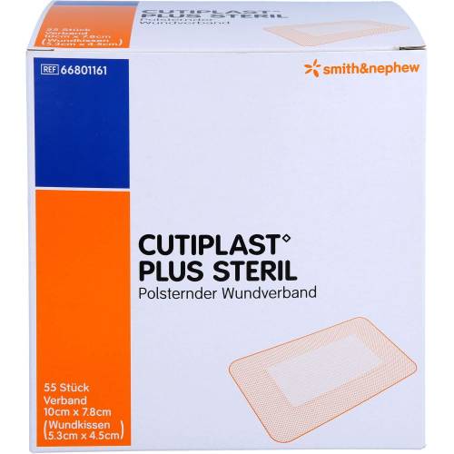 Cutiplast Plus steril 7,8x10 cm Verband 55 St