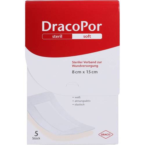 Dracopor Wundverband 8x15 cm steril 5 St