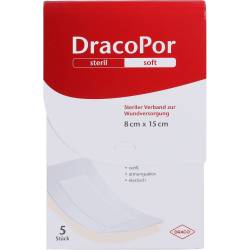 Dracopor Wundverband 8x15 cm steril 5 St
