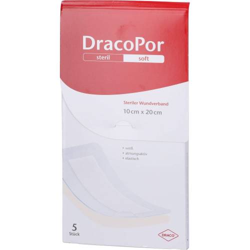 Dracopor Wundverband 10x20 cm steril 5 St