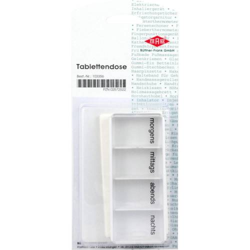 Tablettendose morgens/mittags/abends/nachts 1 St