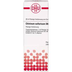 Chininum Sulfuricum D 6 Dilution 20 ml
