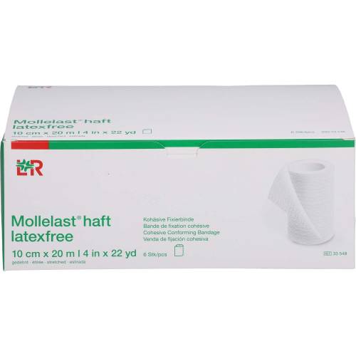 Mollelast haft Binden latexfrei 10 cmx20 m weiß 6 St