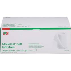 Mollelast haft Binden latexfrei 10 cmx20 m weiß 6 St
