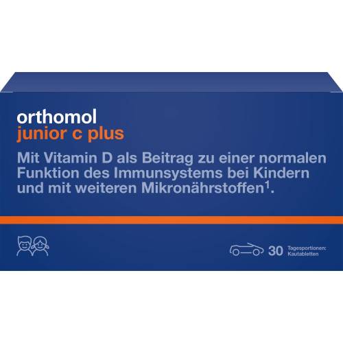 Orthomol Junior C plus Kautabl.Mandarine/Orange 30 St