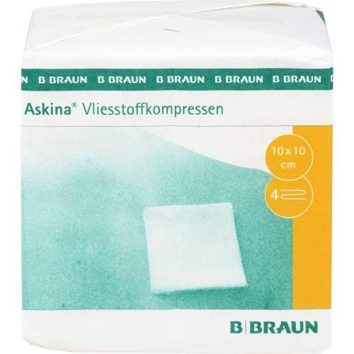 Askina Vliesstoffkompr.unsteril 10x10 cm 4fach 100 St