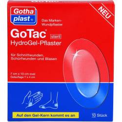 Gotac HydroGel-Pflaster 7x10 cm steril 10 St