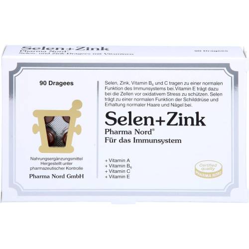 Selen+Zink Pharma Nord Dragees 90 St