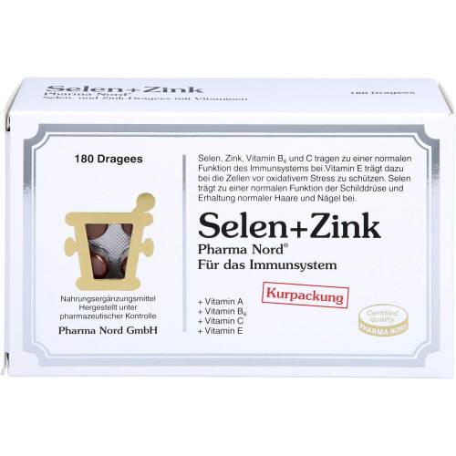 Selen+Zink Pharma Nord Dragees 180 St