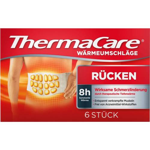 Thermacare Rückenumschläge S-Xl z.Schmerzlind. 6 St