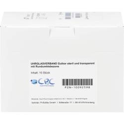 Uhrglasverband steril transparent m.Rundumkleb. 10 St