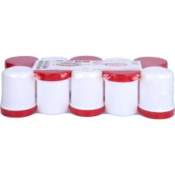 Salbenkruke weiß 50 g m.Schraubdeckel rot 10 St