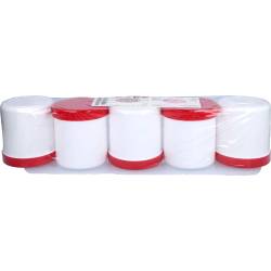 Salbenkruke weiß 200 g m.Schraubdeckel rot 5 St