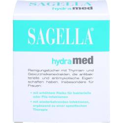 Sagella hydramed Intimwaschlotion Tücher 10 St