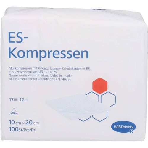 Es-Kompressen unsteril 10x20 cm 12fach 100 St