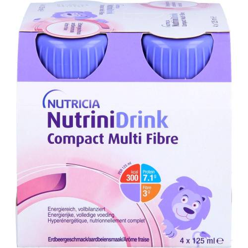 Nutrinidrink Compact MultiFibre Erdbeere 500 ml