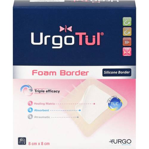 Urgotül Foam Border 8x8 cm Verband 10 St