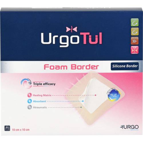 Urgotül Schaumrand 10x10 cm Verband 10 St
