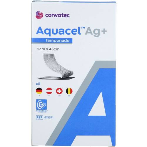 Aquacel Ag+ 2x45 cm Tamponaden 5 St