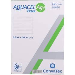 Aquacel Ag+ Extra 20x30 cm Kompressen 5 St