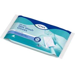 Tena Wet Wash Glove parfümfrei 15x23 cm blau 5 St