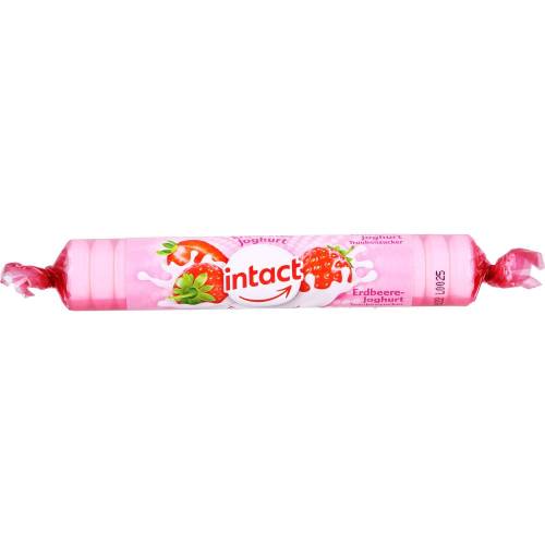 Intact Traubenzucker Rolle Erdbeere Joghurt 40 g