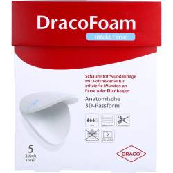 Dracofoam Infekt Schaumst.Wundauf.Ferse 5 St
