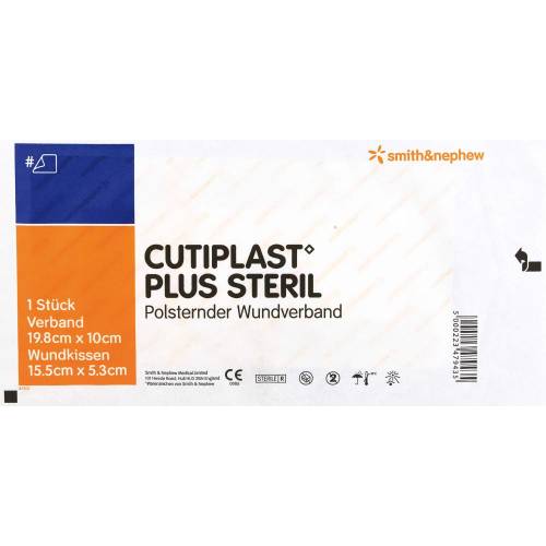 Cutiplast Plus steril 10x19,8 cm Verband 5 St