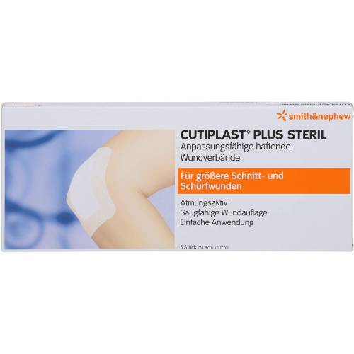Cutiplast Plus steril 10x24,8 cm Verband 5 St