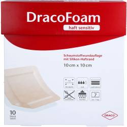 Dracofoam Haft sensitiv Schaumst.Wund.10x10 cm 10 St