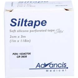 Siltape 2 cmx3 m Silikonpflaster 1 St