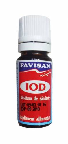 Iod picaturi, 10 ml, Favisan