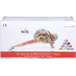 Nasara Kinesiotape 5 cmx5 m rot 6 St